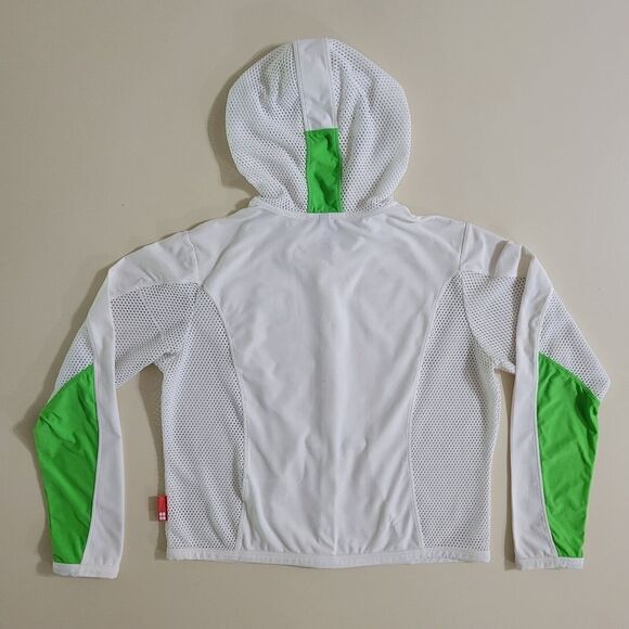 Nike Women's White Dri-FIT Mesh Hoodie - Picture 12 of 13